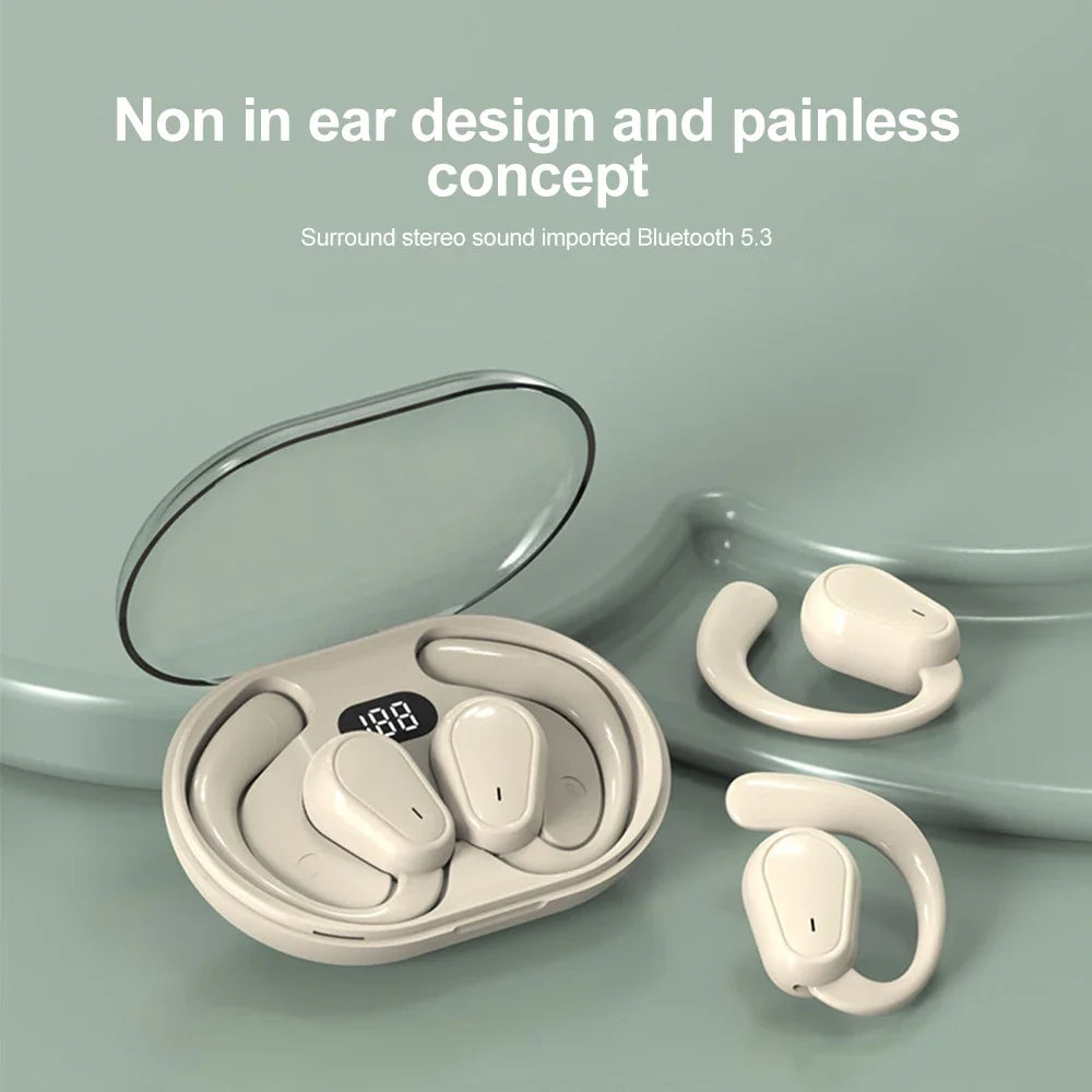 Wireless Ear Hook Earbuds – Bluetooth 5.3, ANC & HiFi Stereo