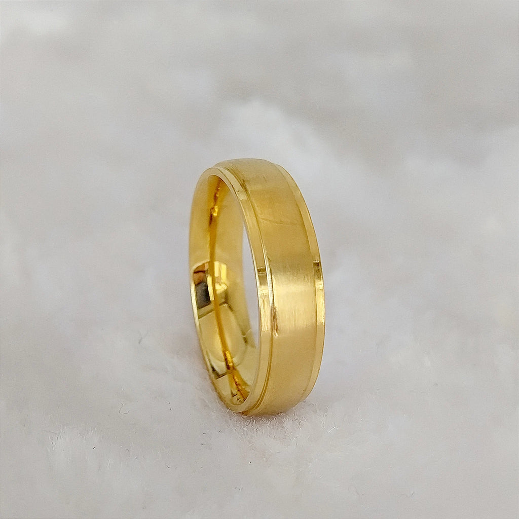 Titanfitz Custom Engraved Titanium & Stainless Steel Wedding Bands – His and Hers Rings with Cubic Zirconia