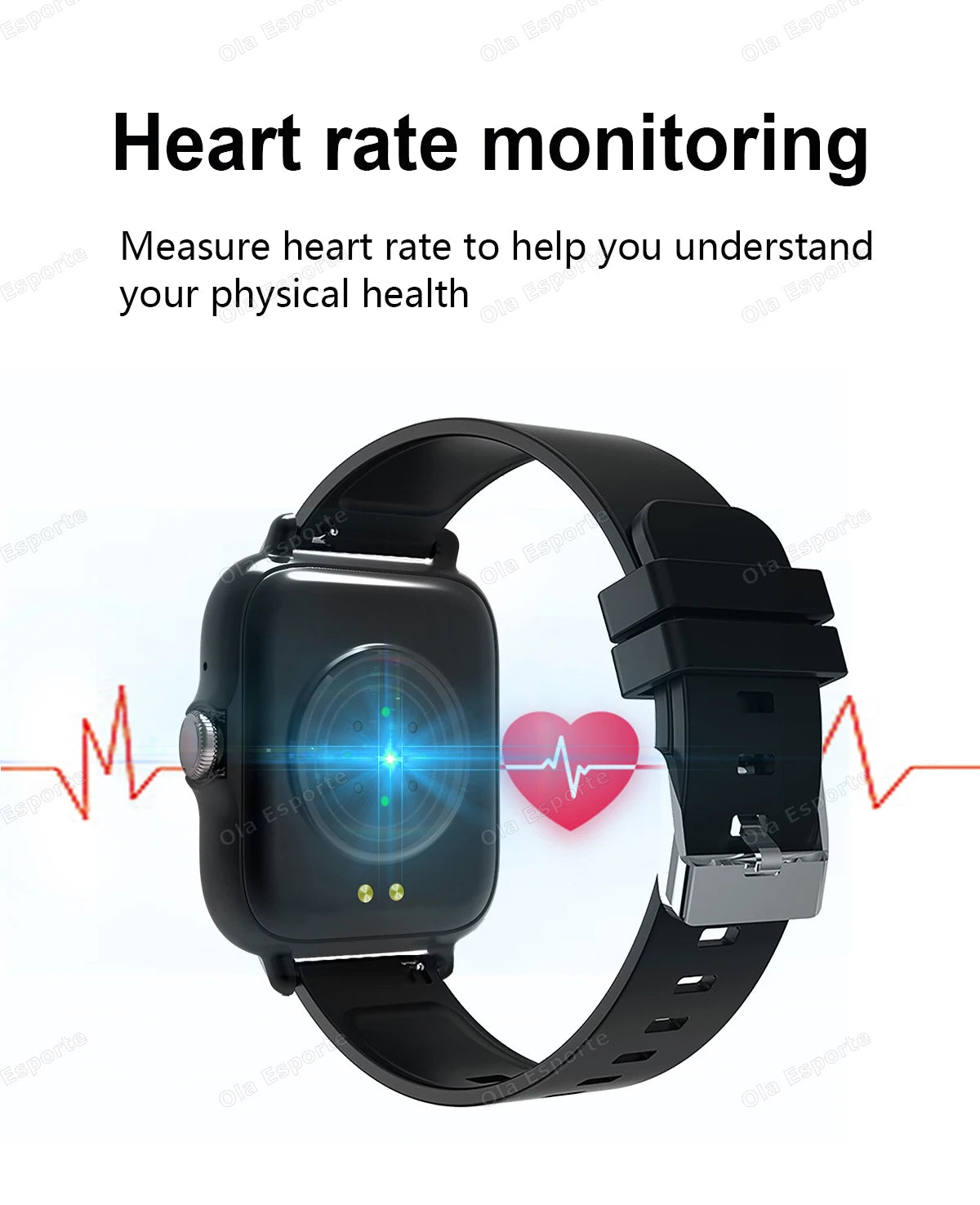 New Smart Watch 2.01 Inch HD Display Answer Make Call Message Preview Sport Modes smartwatch DIY Dial Weather Forecast Men Women