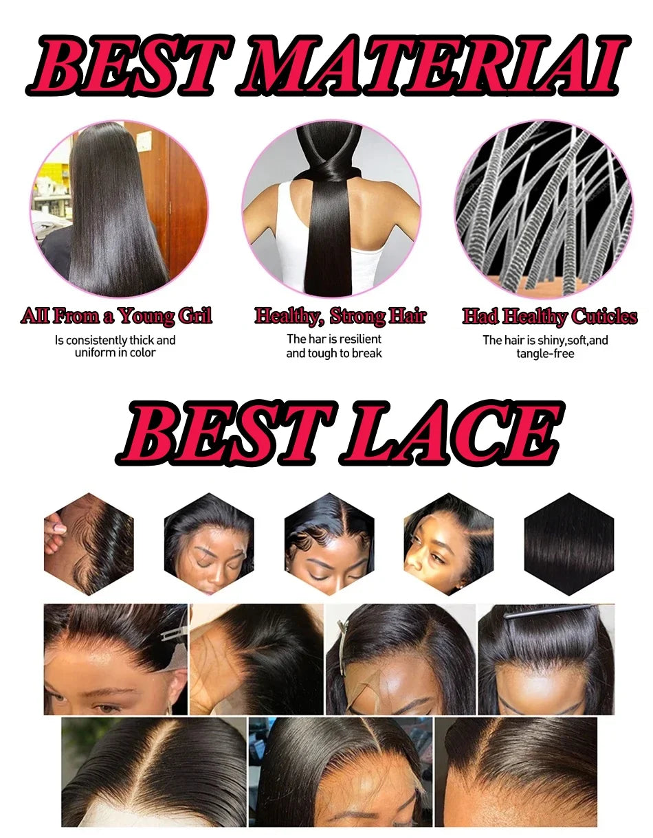 350 Ginger Orange Straight Human Hair Wigs 13X4 Hd Lace Frontal Wigs 250% Density Pre-plucked Brazilian Human Hair Wig For Women