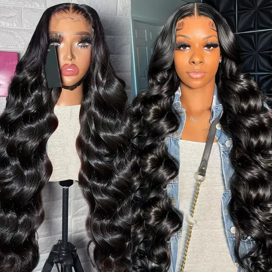 HD Lace Wig 13x6 & 13x4 Body Wave Human Hair Wig – 200% 250% Density, Pre-Plucked