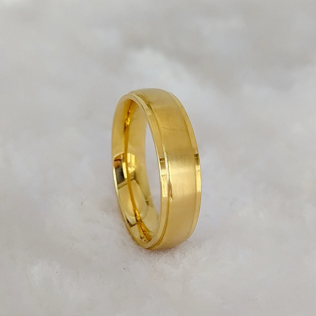 Titanfitz Custom Engraved Titanium & Stainless Steel Wedding Bands – His and Hers Rings with Cubic Zirconia