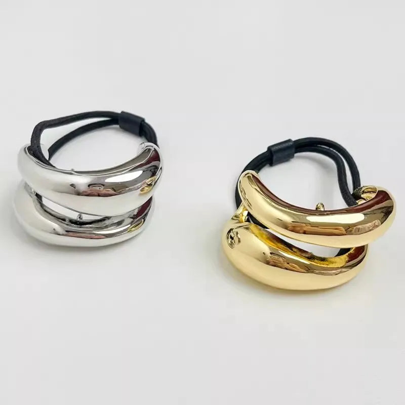 Chunky Double-layer Metal Hair Clips for Women by M2k Trends