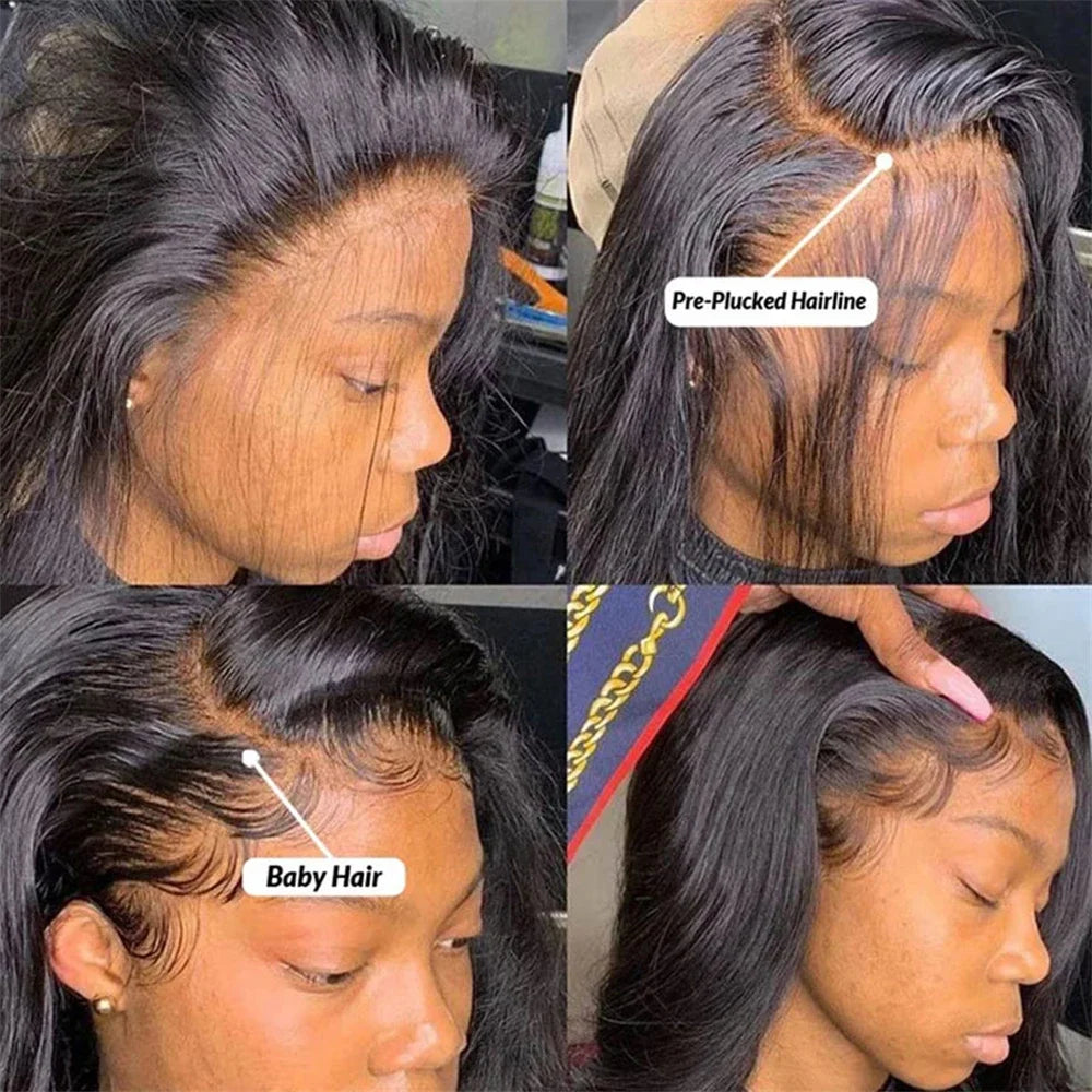 HD Lace Wig 13x6 & 13x4 Body Wave Human Hair Wig – 200% 250% Density, Pre-Plucked