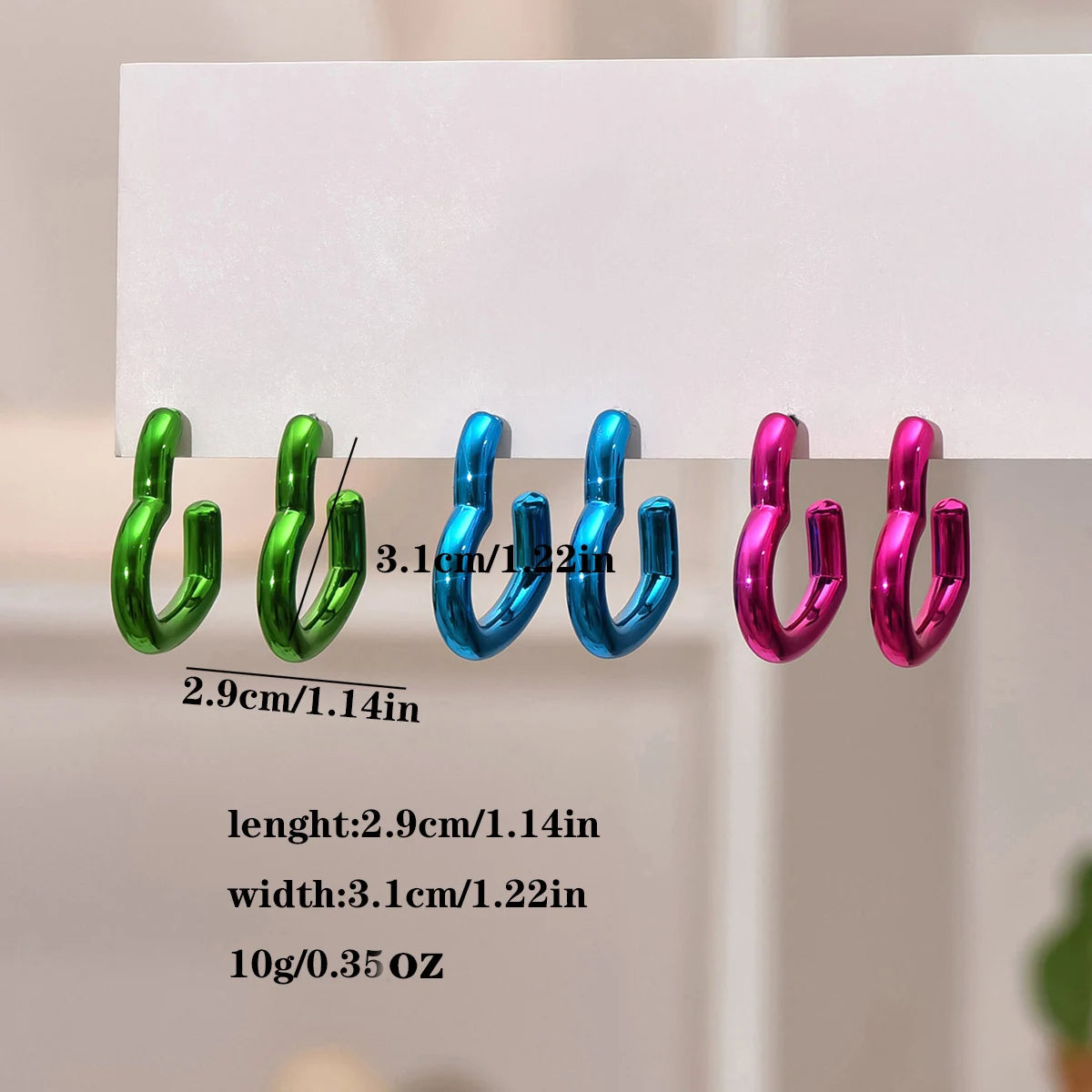 Y2K Heart Hoop Earrings | Cute Vintage Acrylic Heart Circle Earrings for Women