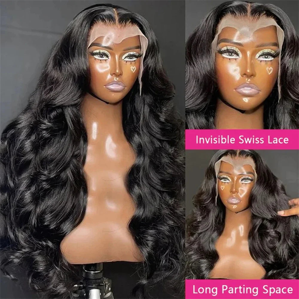 HD Lace Wig 13x6 & 13x4 Body Wave Human Hair Wig – 200% 250% Density, Pre-Plucked