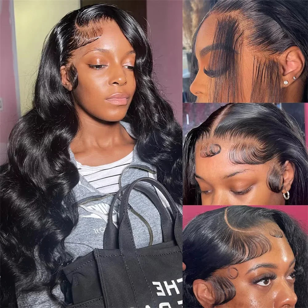 HD Lace Wig 13x6 & 13x4 Body Wave Human Hair Wig – 200% 250% Density, Pre-Plucked