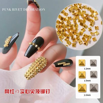 50/100Pcs Nail Art Alloy 3D Charms Random Designs Charms Crystal Rhinestones For DIY Jewelry Gems Nail Decoration Accessories #