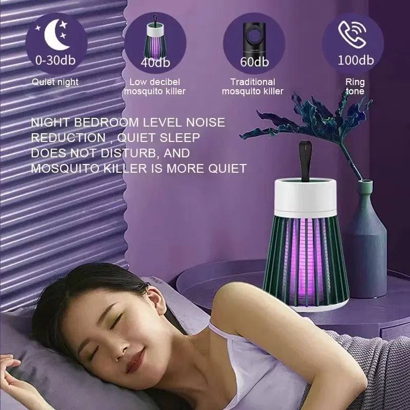 UV Mosquito Lamp Electric Shock Mosquito Killer Lamp USB Charge Anti Mosquito Lamp Pest Control Lamp Fly Trap Insect Killer