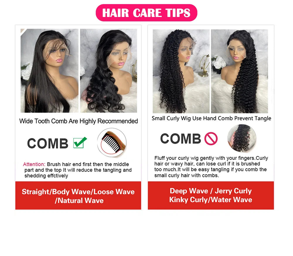 Brazilian Body Wave HD Lace Front Wig | 13x4 & 13x6 | 180% & 250% Density | 20"-40"