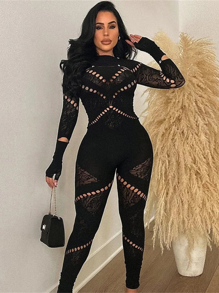 Affordable M2k Trends Sexy High Waist Rhinestone Jumpsuit