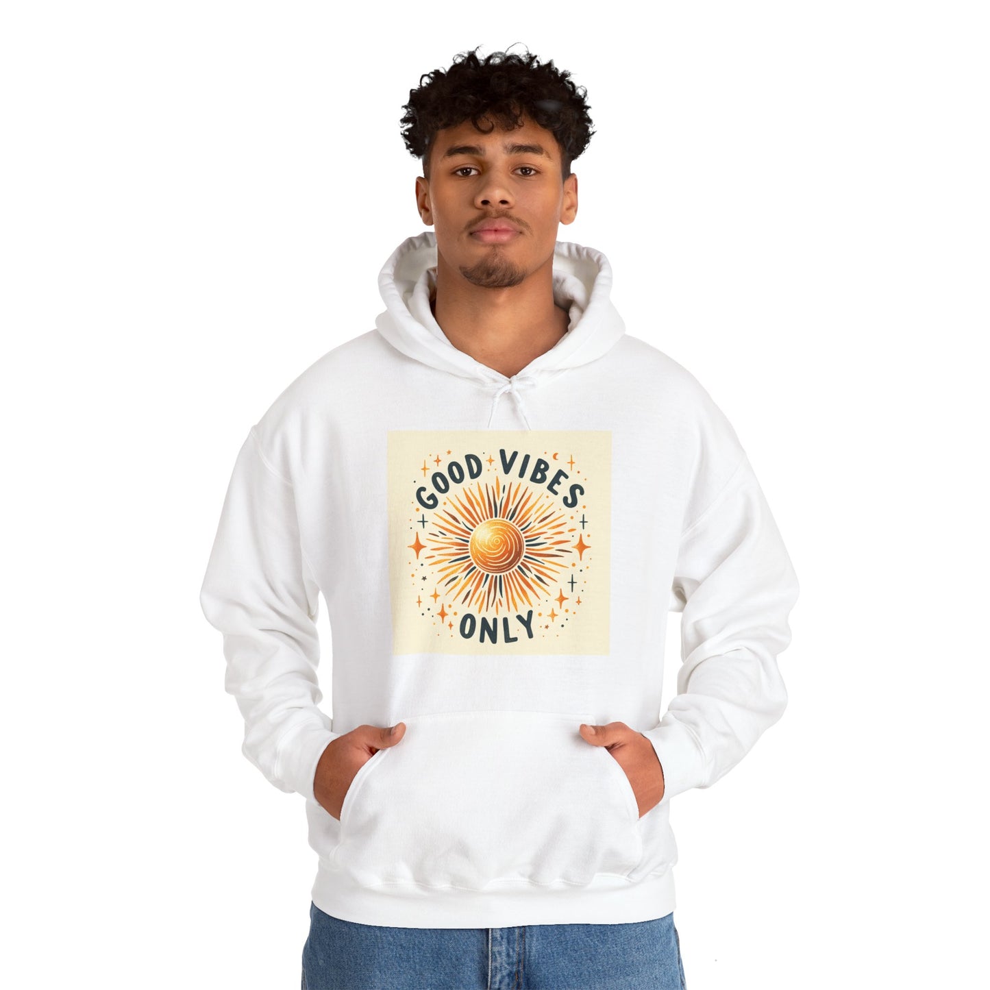 Sun Graphic Good Vibes Hoodie