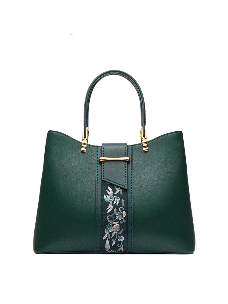 Mother's Day High-end Leather High-quality Messenger Bag