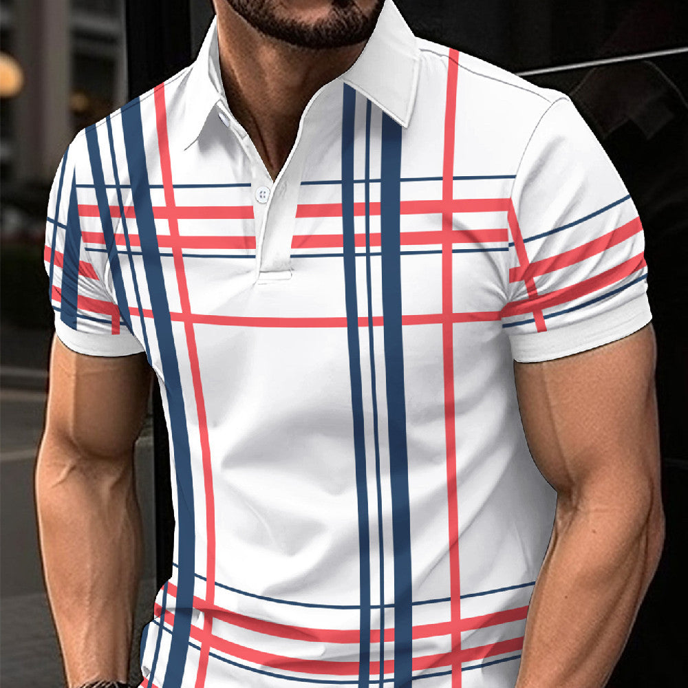 Affordable Men's Printed Lapel Button Shirt - M2k Trends