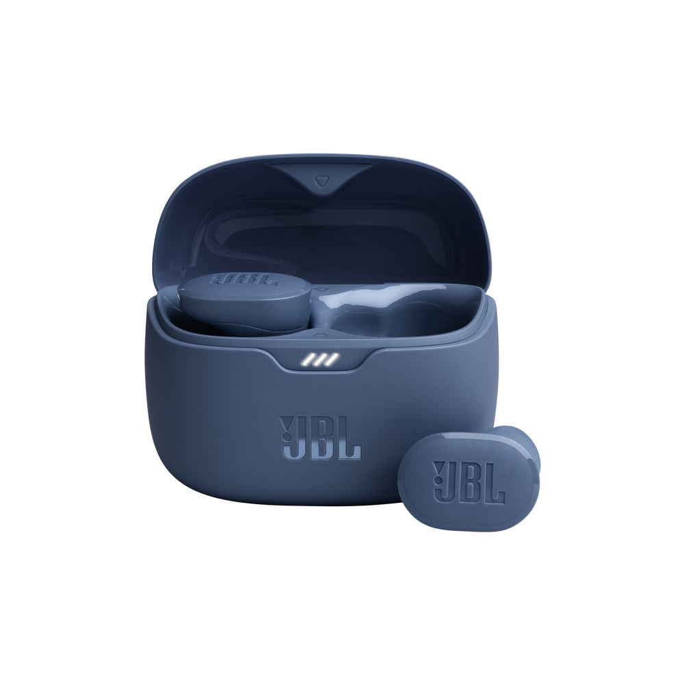 Casti in-ear JBL Tune Buds, True wireless, Active Noise Cancelling, Bluetooth, 4 Microfoane, Autonomie 48H, IP54, Albastru (JBLTBUDSBLU)-0
