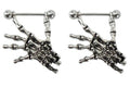 Creative Skull Piercing Punk Body Jewelry Nipple Piercing Skeleton Gauntlets Sexy Barbell