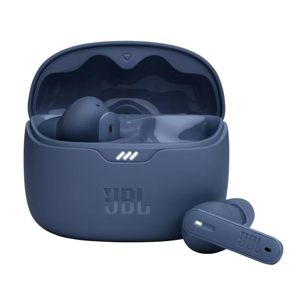 Casti in-ear JBL Tune Beam, True wireless, Active Noise Cancelling, Bluetooth, 4 Microfoane, Autonomie 48H, IP54, Albastru (JBLTBEAMBLU)-0