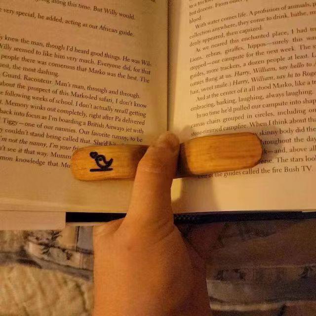 Wooden Bird Thumb Bookmark Mother's Day