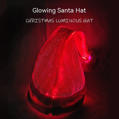 Christmas Colorful Optical Fiber Flashing Hat