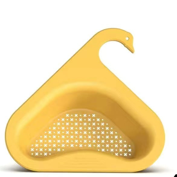 Swan Drain Basket for Kitchen Sink - Wet and Dry Separation