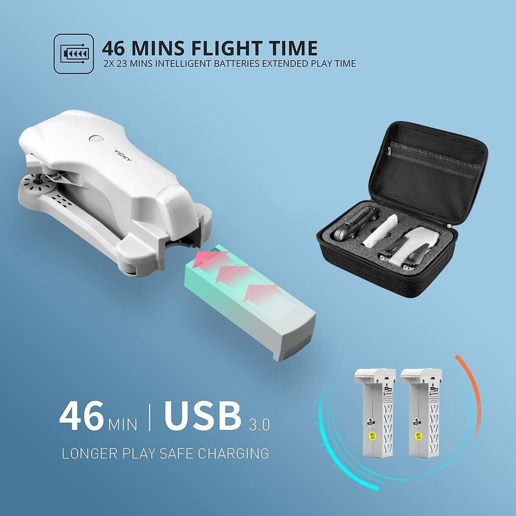 F10 Foldable Drone with 1080P HD FPV Camera | 32-Min Flight Time | WiFi RC Quadcopter