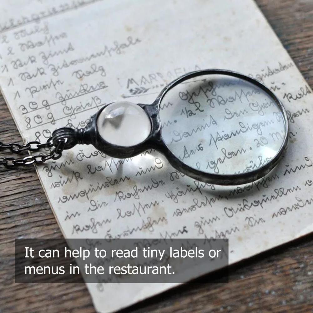 New Mother's Day Magnifying Glass Pendant Necklace