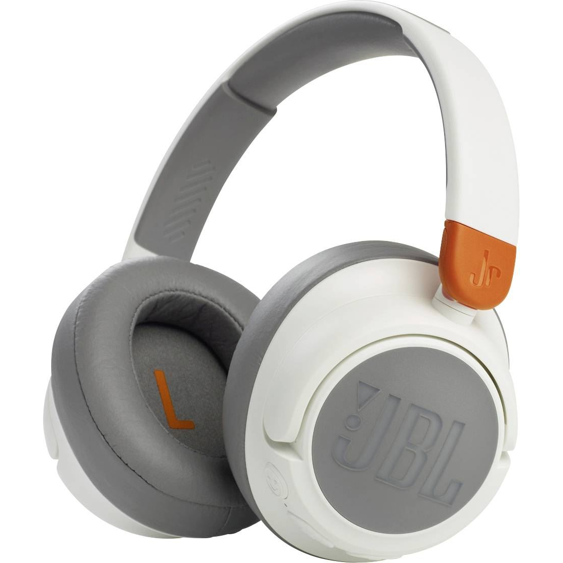 Casti audio over-ear pentru copii JBL JR460NC, Bluetooth, Active Noise Cancelling, Microfon, Alb (JBLJR460NCWHT)-0