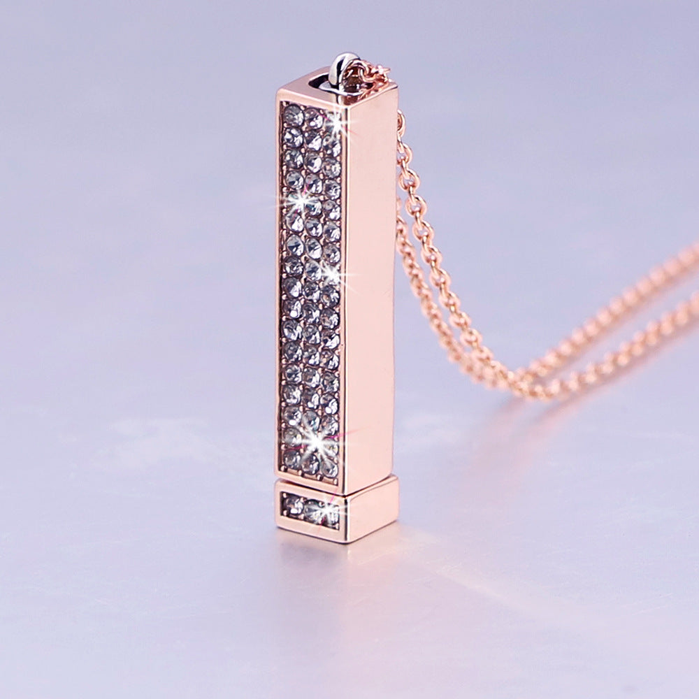 Double-layer Diamond-encrusted Necklace for Mother's Day