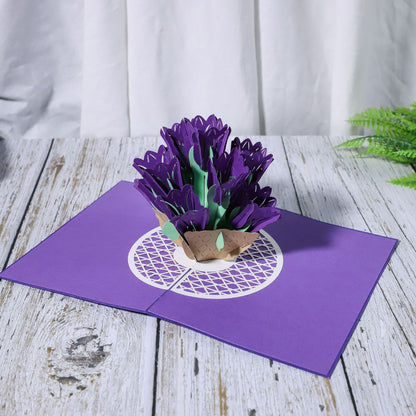 Mother's Day Greeting Card Tulip Creative 3D Stereo