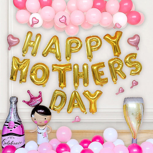 Happy Mother's Day Aluminum Film Balloon Set