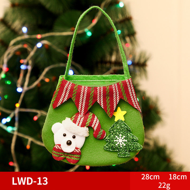 Christmas Gift Portable Brushed Gift Bag