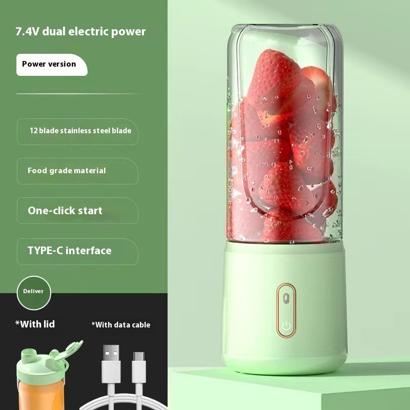 Portable Semi-Automatic Juice Cup – Whisper Quiet & Rechargeable