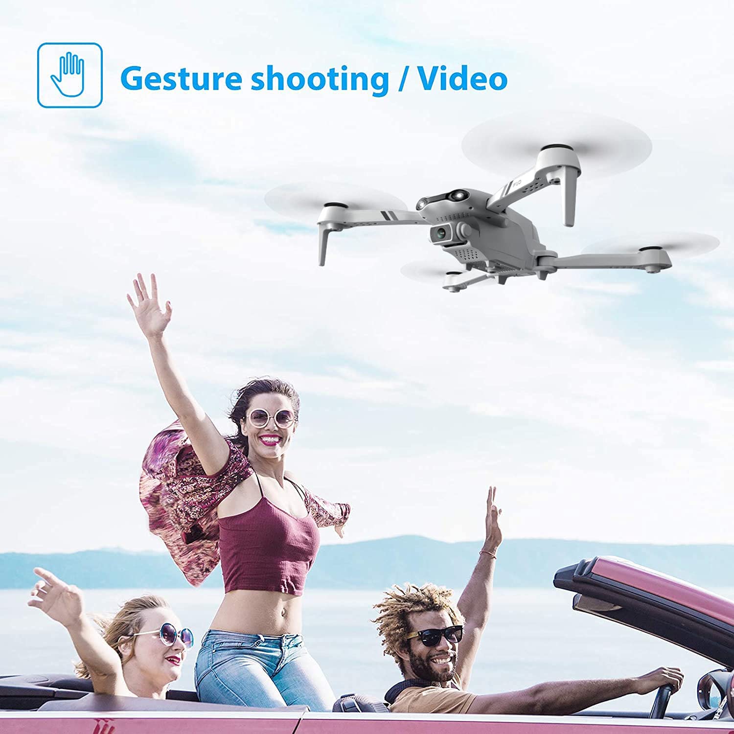 F10 Foldable Drone with 1080P HD FPV Camera | 32-Min Flight Time | WiFi RC Quadcopter