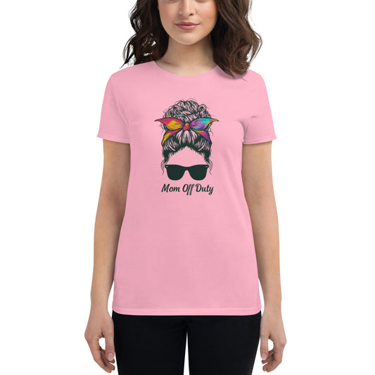 Finally! Mom's Off Duty with Heart-Shaped Shades t-shirt