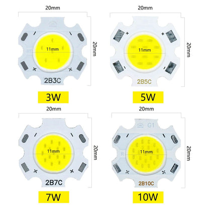 best 10pcs a lot 3W 5W 7W 10W LED COB Light Bulb On Board 250mA led diodes High Power LED Light Lamp SpotLight Downlight Lamps DIY shop online at M2K Trends for