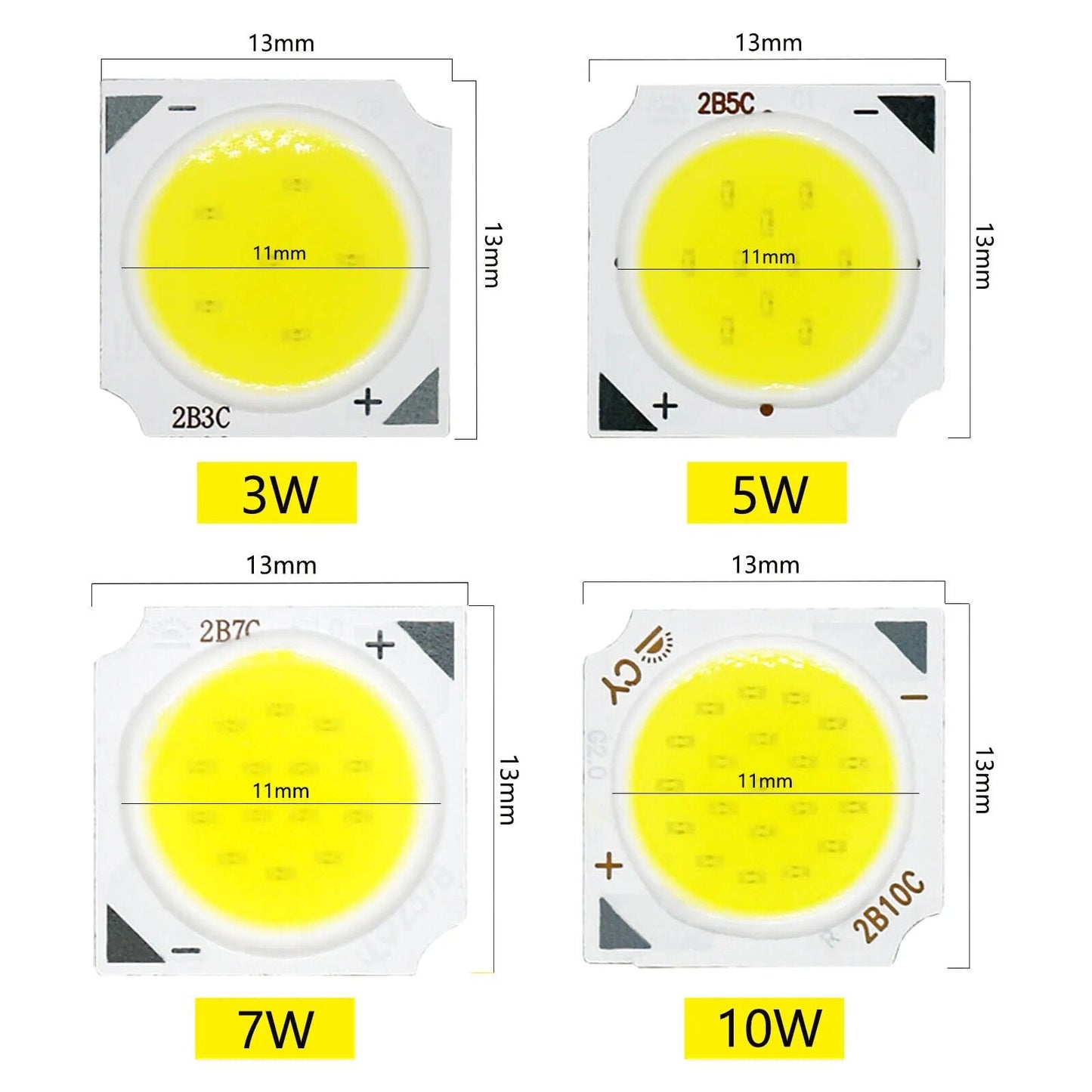 best 10pcs a lot 3W 5W 7W 10W LED COB Light Bulb On Board 250mA led diodes High Power LED Light Lamp SpotLight Downlight Lamps DIY shop online at M2K Trends for