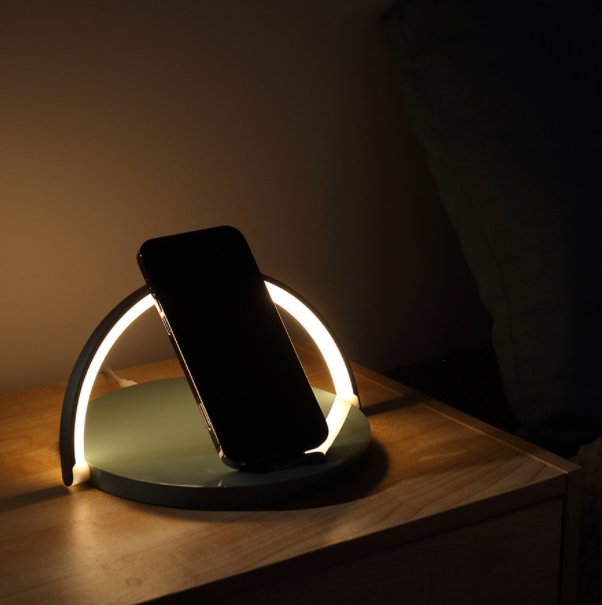 best 10w Wireless Charger Block Holder For Smart Phone Foldable Fast Charging Table Phone Stand Support With Led Table Lamp Portable 2024 charger shop online at M2K Trends for smart