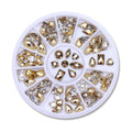 best 12 boxes / set of AB crystal rhinestone diamond gem 3D glitter nail art decoration beauty glitter nail shop online at M2K Trends for glitter nail