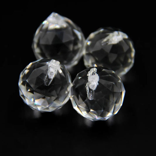 best 15mm-100mm Glass Crystal Ball For Chandeliers Faceted Hanging Ball Crystal Drops For Chandelier Parts For Home Decoration shop online at M2K Trends for