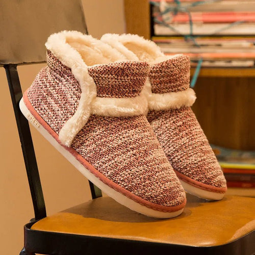 best 2020 Winter Women Slippers Cotton Home Shoes Couples Lovers Wool Warm Plush Indoor Floor Slippers Non-slip Men Soft Shoes shop online at M2K Trends for