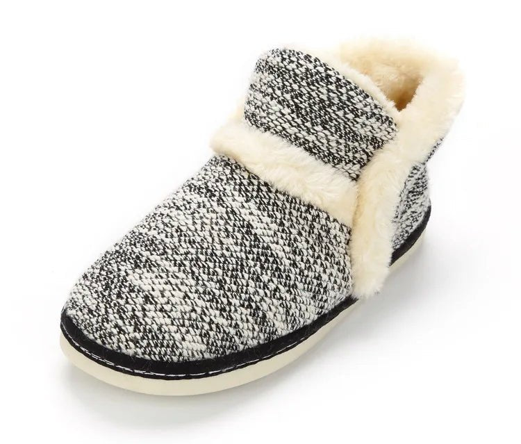 best 2020 Winter Women Slippers Cotton Home Shoes Couples Lovers Wool Warm Plush Indoor Floor Slippers Non-slip Men Soft Shoes shop online at M2K Trends for