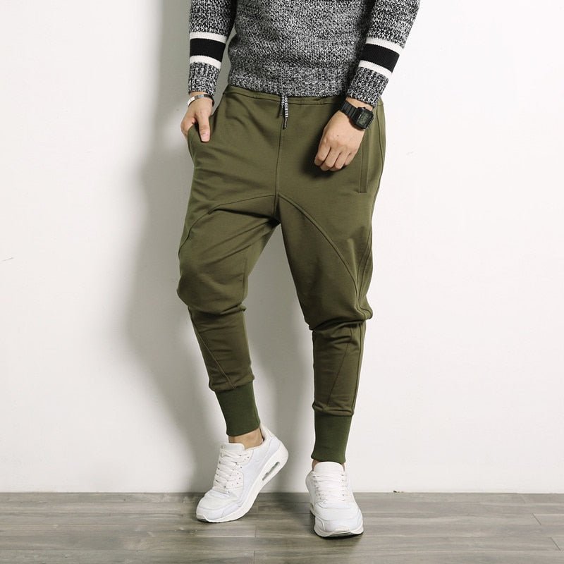 best 2022 Autumn Men's Harem Pants, Casual Cotton Thin Pants Men , Big Size Street Fashion Hip-hop Pants, Stage Performance Trousers 0 shop online at M2K Trends for