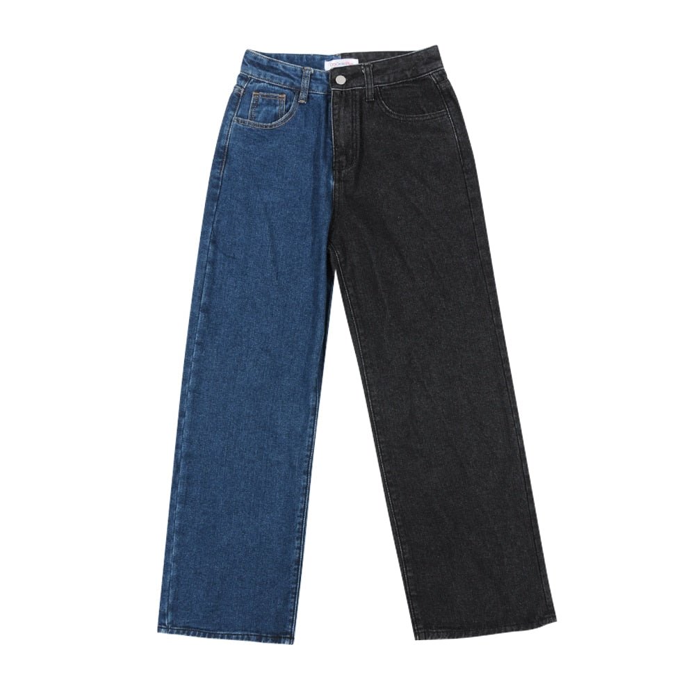 best Autumn and Winter Patchwork Straight Women's Jeans Baggy Vintage High Waist Boyfriends Mom Denim Streetwear Fashion Pants Ladie 0 shop online at M2K Trends for