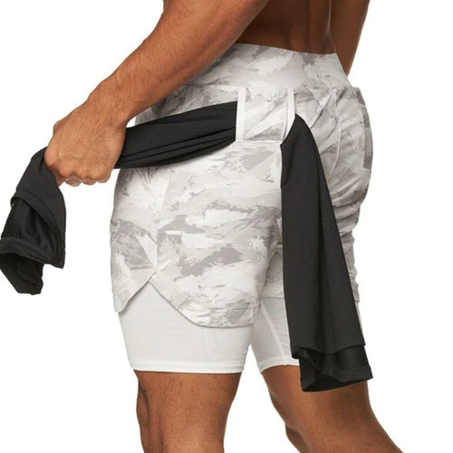 best 2022 Camo Running Shorts Men 2 In 1 Double-deck Quick Dry GYM Sport Shorts Fitness Jogging Workout Shorts Men Sports Short Pants 0 shop online at M2K Trends for
