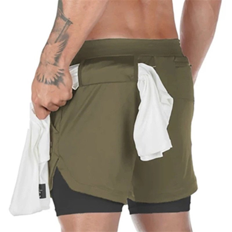 best 2022 Camo Running Shorts Men 2 In 1 Double-deck Quick Dry GYM Sport Shorts Fitness Jogging Workout Shorts Men Sports Short Pants 0 shop online at M2K Trends for