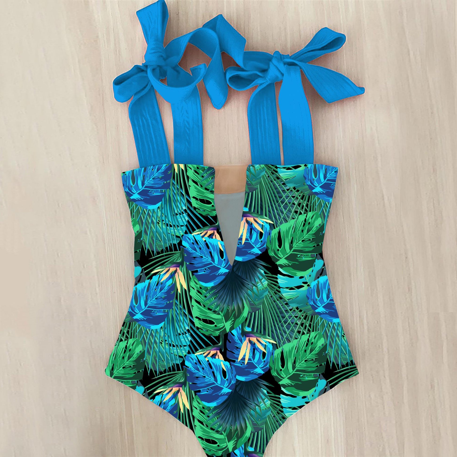 best 2022 New Sexy One Piece Swimsuit Shoulder Strappy Swimsuit Print Floral Swimwear Women Backless Bathing Suit Beach Wear Monokini 0 shop online at M2K Trends for