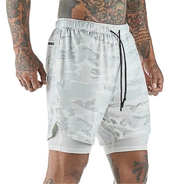 best 2022 Sport Shorts Men Sportswear Double-deck Running Shorts 2 In 1 Beach Bottoms Summer Gym Fitness Training Jogging Short Pants 0 shop online at M2K Trends for