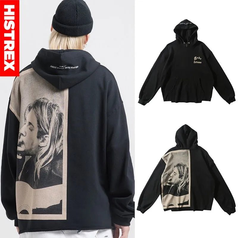 best 2023 Men Hip Hop Hoodie Sweatshirt,Smoking Print Streetwear,Harajuku Vintage Pullover,Grunge Y2k Loose Hoody,Ugly Nevermind Hood shop online at M2K Trends for