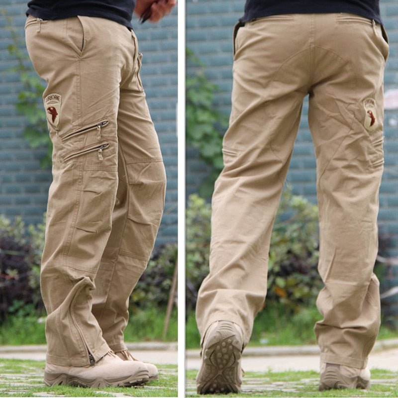 best 2023 Men's Cargo Pant Cotton Army Military Tactical Pant Men Vintage Camo Green Work Many Pocket Cotton Camouflage Black Trouser 0 shop online at M2K Trends for