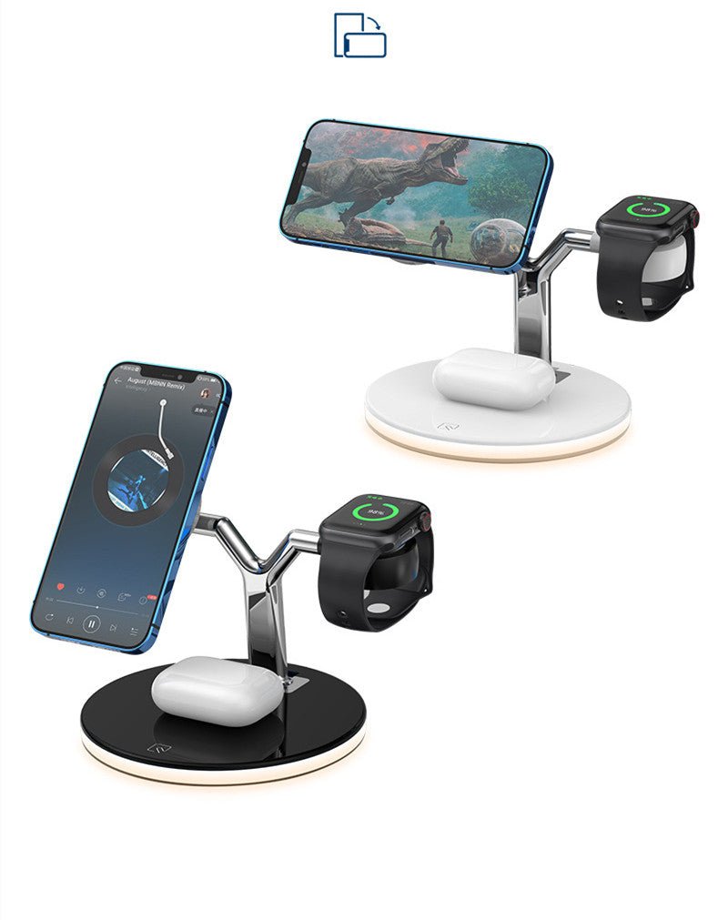 best 3 In 1 Magnetic Wireless Charger Stand Watch 15W Fast Charging Dock Station For Earbuds Pro 0 shop online at M2K Trends for